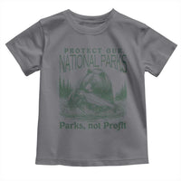 Protect Our National Parks Toddler T Shirt Parks Not Profits Retro Bear Nature Graphic