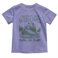 Protect Our National Parks Toddler T Shirt Parks Not Profits Retro Bear Nature Graphic