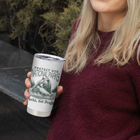 Protect Our National Parks Tumbler Cup Parks Not Profits Retro Bear Nature Graphic