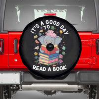 Its A Good Day To Read Book Spare Tire Cover Cute Elephant Reading Across America