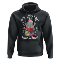 Its A Good Day To Read Book Hoodie Cute Elephant Reading Across America