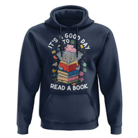 Its A Good Day To Read Book Hoodie Cute Elephant Reading Across America
