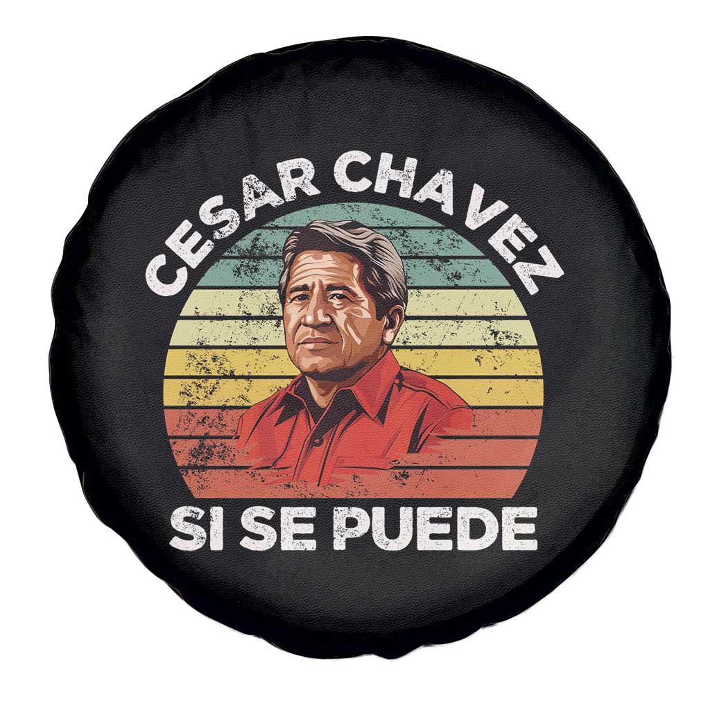 Cesar Chavez Spare Tire Cover Si Se Puede Mexican Hispanic Heritage Month Vintage