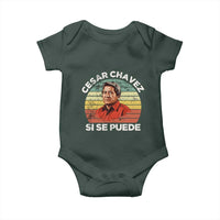 Cesar Chavez Baby Onesie Si Se Puede Mexican Hispanic Heritage Month Vintage