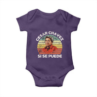 Cesar Chavez Baby Onesie Si Se Puede Mexican Hispanic Heritage Month Vintage