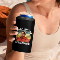 Cesar Chavez 4 in 1 Can Cooler Tumbler Si Se Puede Mexican Hispanic Heritage Month Vintage