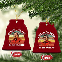 Cesar Chavez Ceramic Ornament Si Se Puede Mexican Hispanic Heritage Month Vintage - Wonder Print Shop