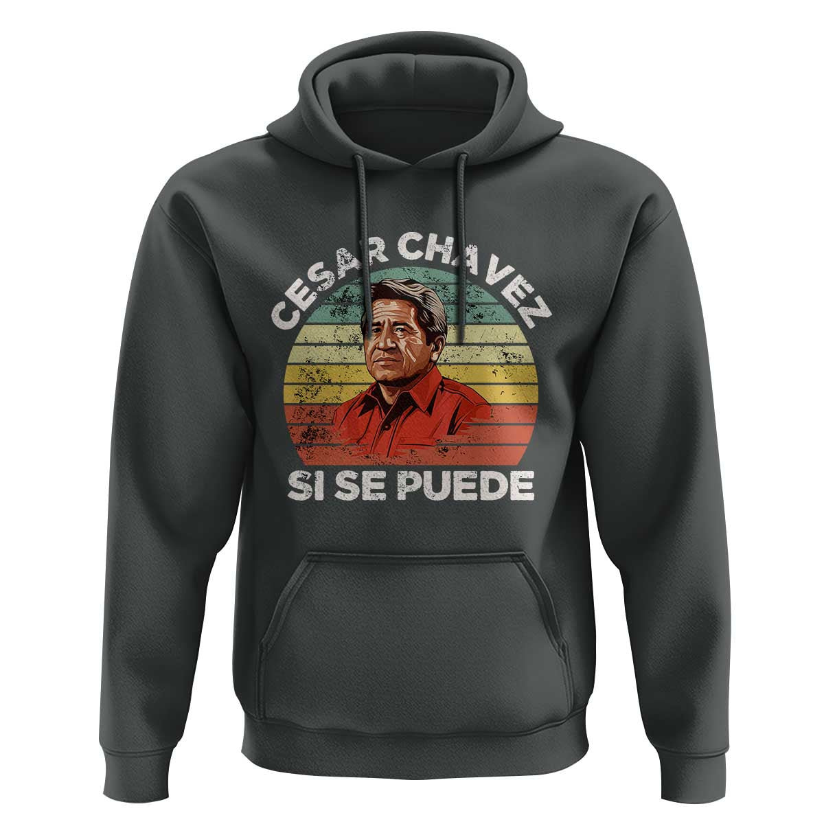 Cesar Chavez Hoodie Si Se Puede Mexican Hispanic Heritage Month Vintage