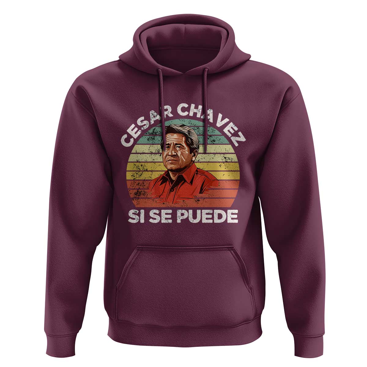 Cesar Chavez Hoodie Si Se Puede Mexican Hispanic Heritage Month Vintage
