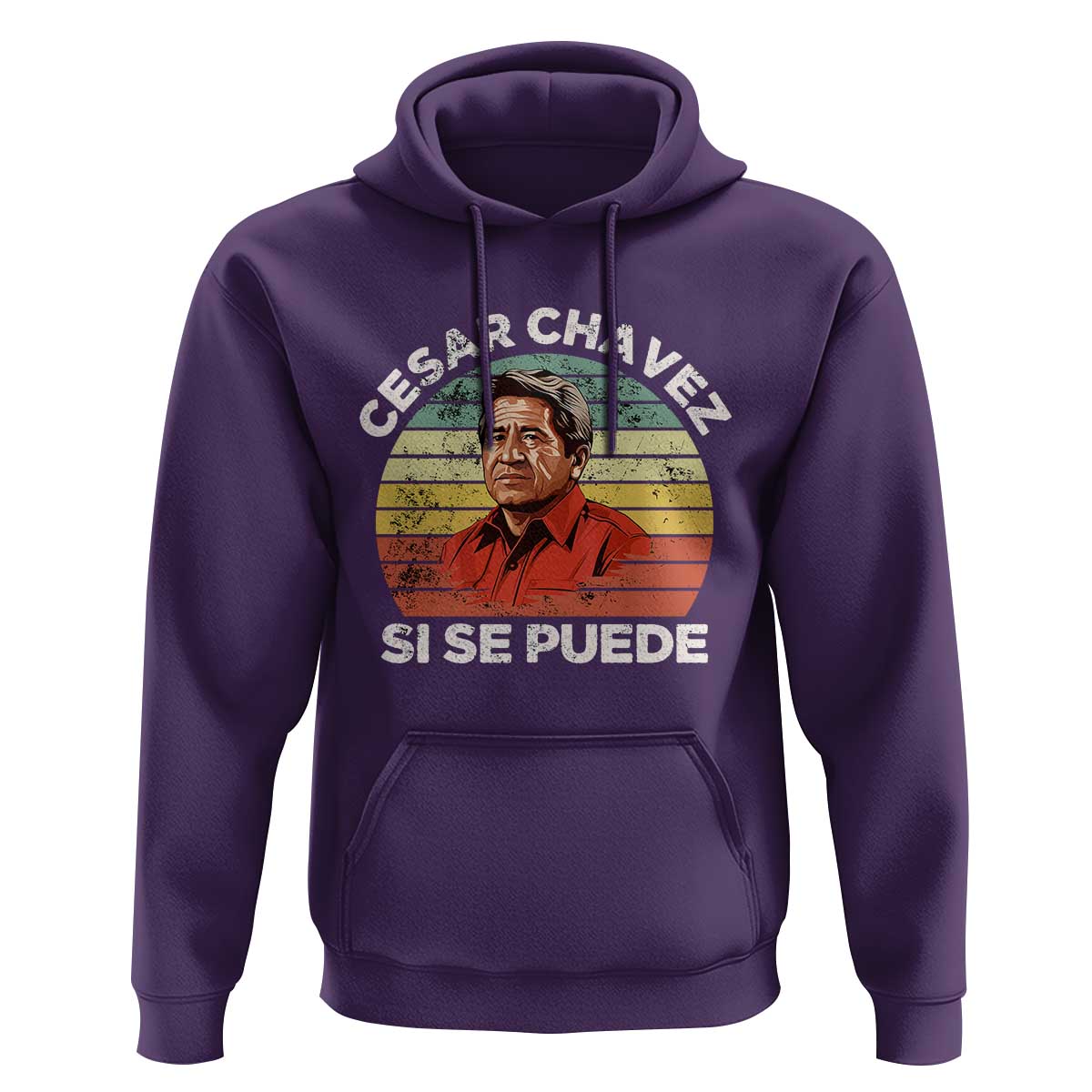 Cesar Chavez Hoodie Si Se Puede Mexican Hispanic Heritage Month Vintage