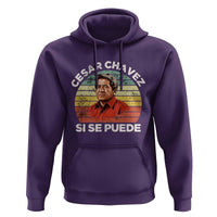 Cesar Chavez Hoodie Si Se Puede Mexican Hispanic Heritage Month Vintage