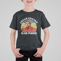 Cesar Chavez T Shirt For Kid Si Se Puede Mexican Hispanic Heritage Month Vintage
