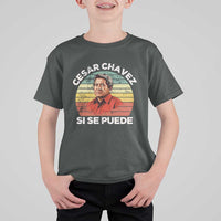 Cesar Chavez T Shirt For Kid Si Se Puede Mexican Hispanic Heritage Month Vintage