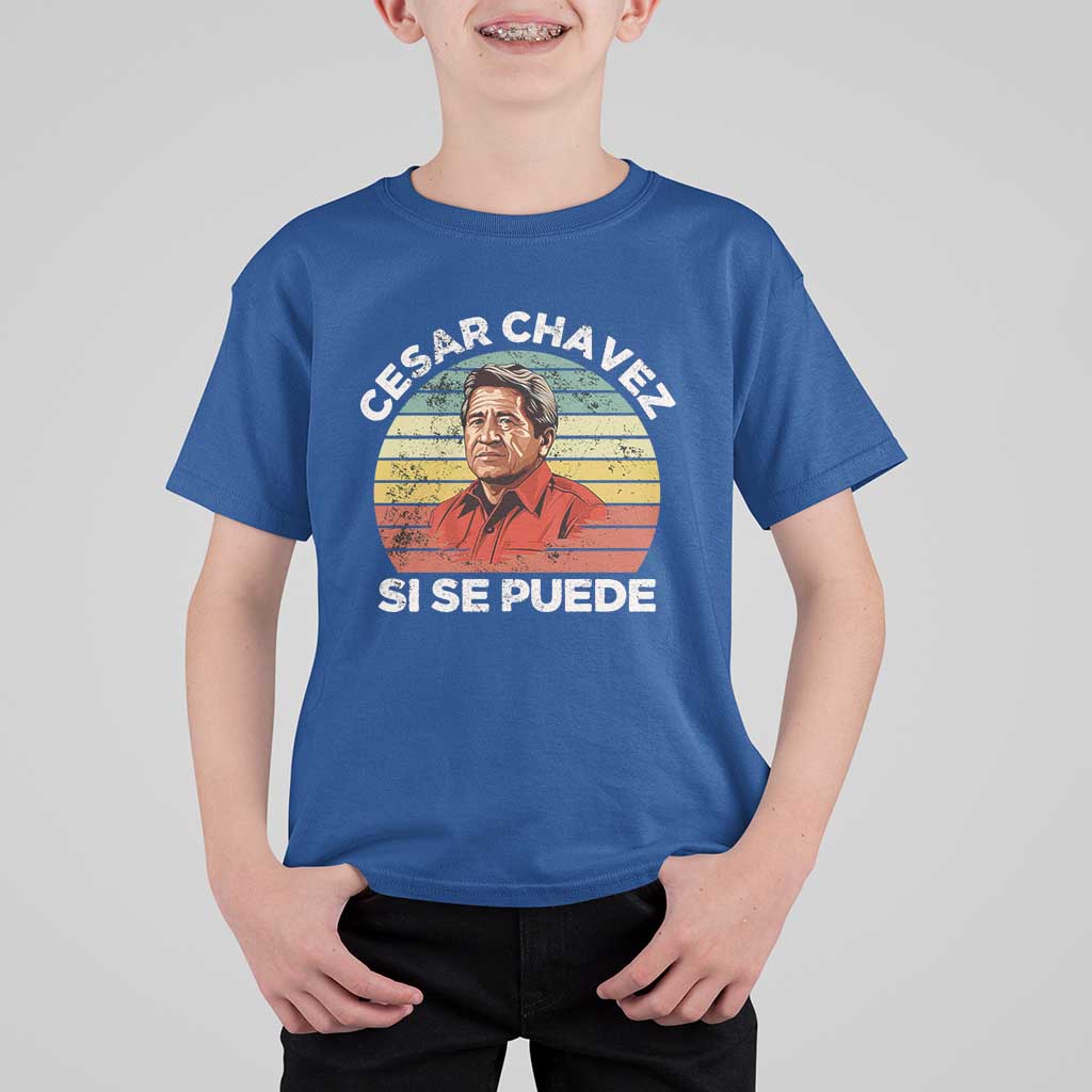 Cesar Chavez T Shirt For Kid Si Se Puede Mexican Hispanic Heritage Month Vintage