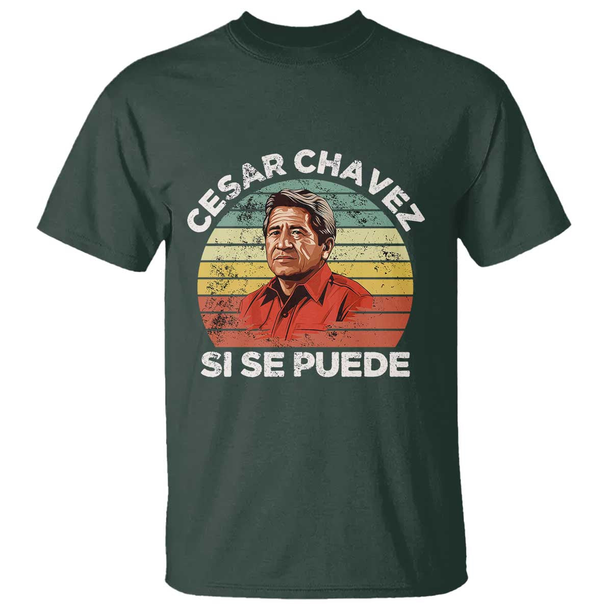 Cesar Chavez T Shirt Si Se Puede Mexican Hispanic Heritage Month Vintage