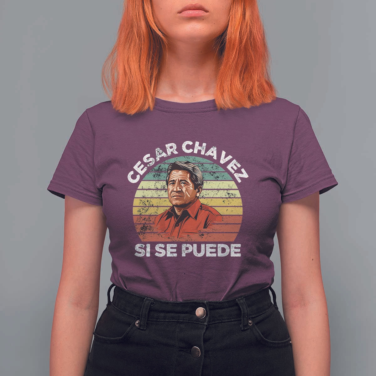 Cesar Chavez T Shirt For Women Si Se Puede Mexican Hispanic Heritage Month Vintage