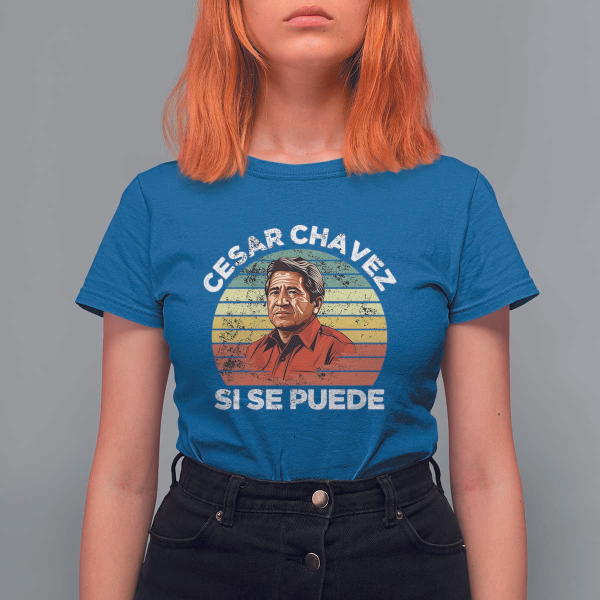 Cesar Chavez T Shirt For Women Si Se Puede Mexican Hispanic Heritage Month Vintage