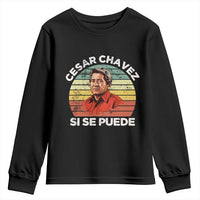 Cesar Chavez Youth Sweatshirt Si Se Puede Mexican Hispanic Heritage Month Vintage
