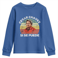 Cesar Chavez Youth Sweatshirt Si Se Puede Mexican Hispanic Heritage Month Vintage