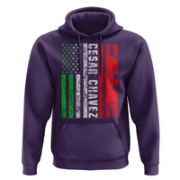 Cesar Chavez Hoodie American Mexican Flag Patriotic Mexico Distressed