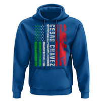Cesar Chavez Hoodie American Mexican Flag Patriotic Mexico Distressed