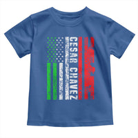 Cesar Chavez Toddler T Shirt American Mexican Flag Patriotic Mexico Distressed