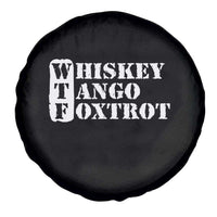 WTF Whiskey Tango Foxtrot Spare Tire Cover Military Phonetic Alphabet Funny