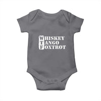 WTF Whiskey Tango Foxtrot Baby Onesie Military Phonetic Alphabet Funny