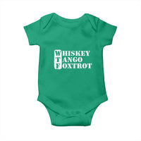 WTF Whiskey Tango Foxtrot Baby Onesie Military Phonetic Alphabet Funny