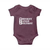 WTF Whiskey Tango Foxtrot Baby Onesie Military Phonetic Alphabet Funny