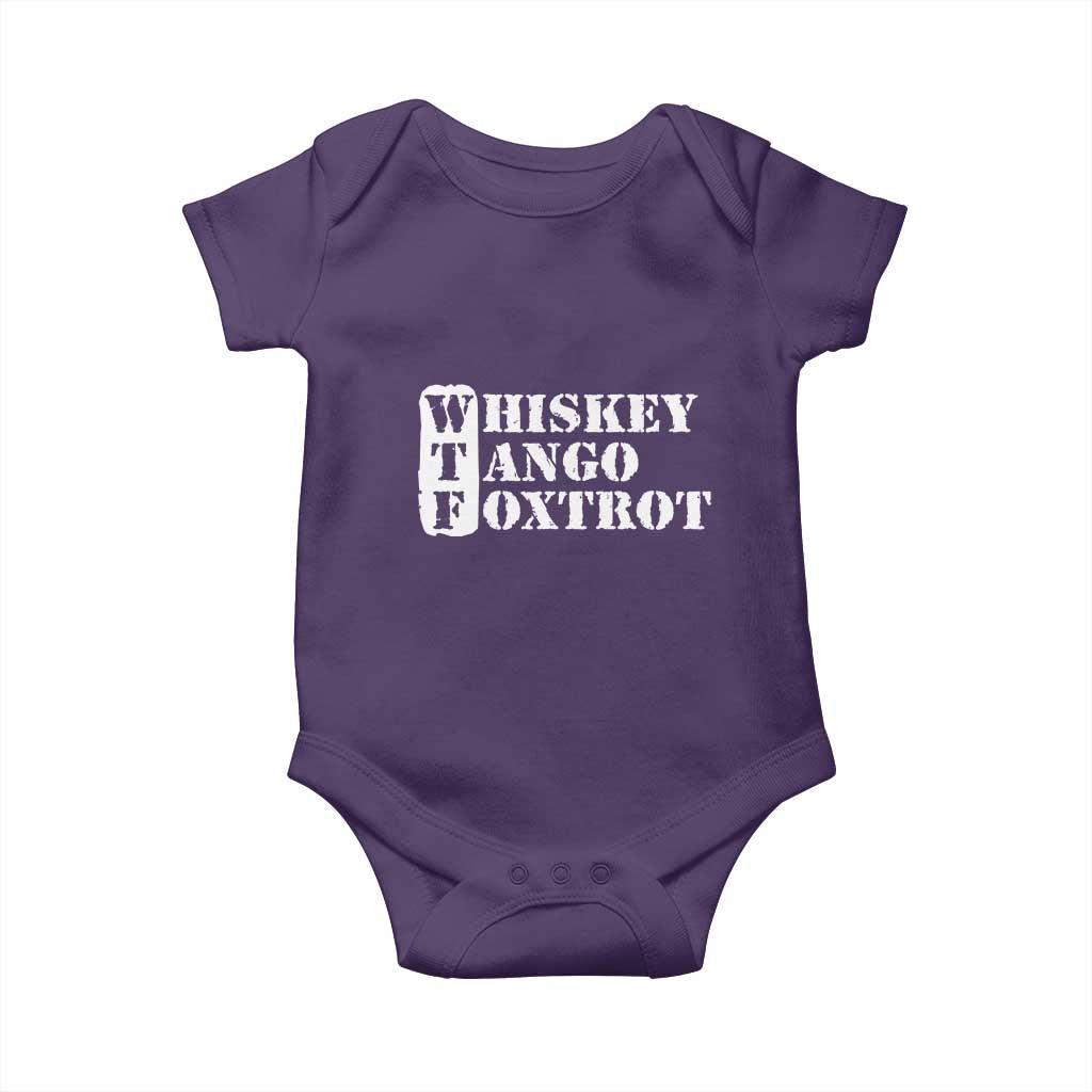 WTF Whiskey Tango Foxtrot Baby Onesie Military Phonetic Alphabet Funny