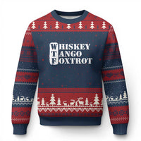 WTF Whiskey Tango Foxtrot Ugly Christmas Sweater Military Phonetic Alphabet Funny