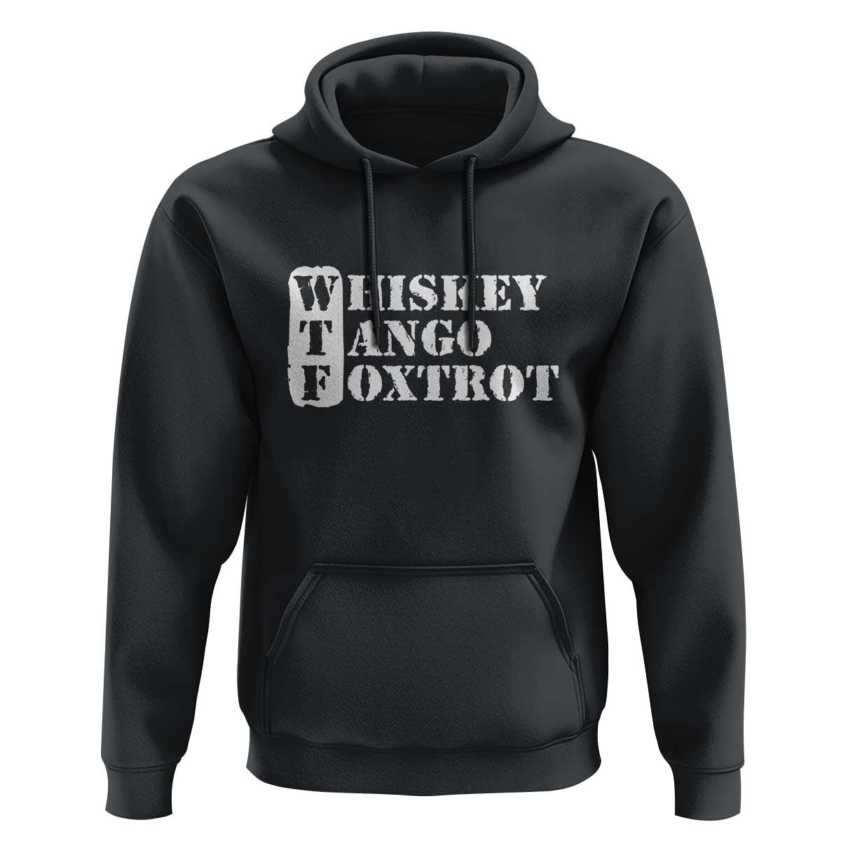 WTF Whiskey Tango Foxtrot Hoodie Military Phonetic Alphabet Funny