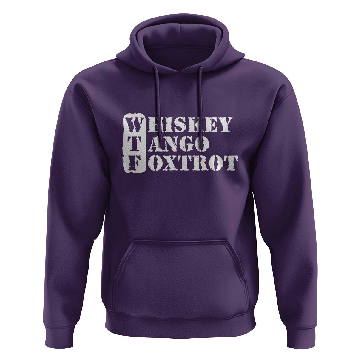 WTF Whiskey Tango Foxtrot Hoodie Military Phonetic Alphabet Funny
