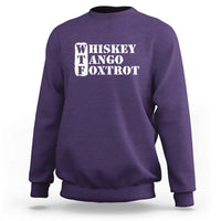 WTF Whiskey Tango Foxtrot Sweatshirt Military Phonetic Alphabet Funny