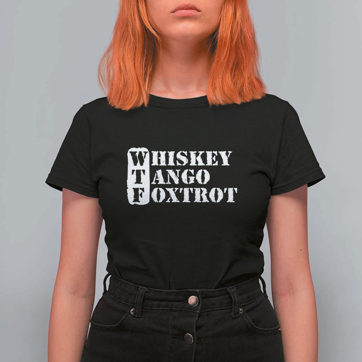 WTF Whiskey Tango Foxtrot T Shirt For Women Military Phonetic Alphabet Funny