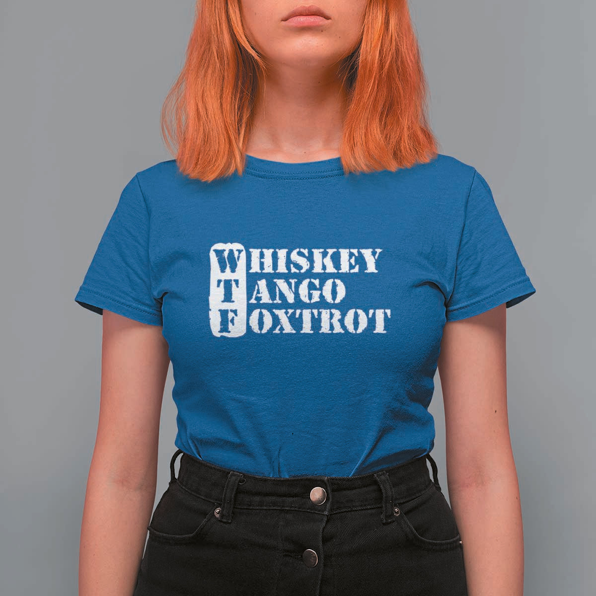 WTF Whiskey Tango Foxtrot T Shirt For Women Military Phonetic Alphabet Funny