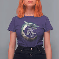 Dragonfly T Shirt For Women Follow Your Dream Moon Child Dragonfly Dreamer Inspirational Shirt for Women, Dragonfly T-shirt, Dragonfly Gift, Insect Lover Shirt, Spiritual Shirt - Wonder Print Shop