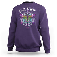 Dragonfly Sweatshirt Free Spirit Hippie Mandala Wild Heart Dragonfly Inspirational Shirt for Women, Dragonfly T-shirt, Dragonfly Gift, Insect Lover Shirt, Spiritual Shirt - Wonder Print Shop