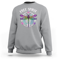 Dragonfly Sweatshirt Free Spirit Hippie Mandala Wild Heart Dragonfly Inspirational Shirt for Women, Dragonfly T-shirt, Dragonfly Gift, Insect Lover Shirt, Spiritual Shirt - Wonder Print Shop