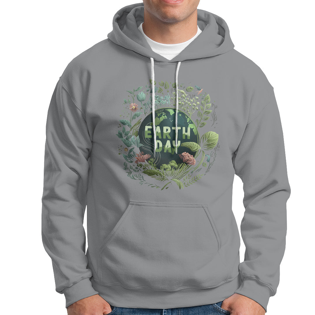 Earth Day Hoodie Go Planet Go Green Raise Environmental Crisis Awareness - Wonder Print Shop