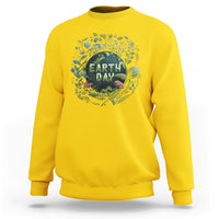 Earth Day Sweatshirt Go Planet Go Green Raise Environmental Crisis Awareness - Wonder Print Shop