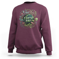 Earth Day Sweatshirt Go Planet Go Green Raise Environmental Crisis Awareness - Wonder Print Shop