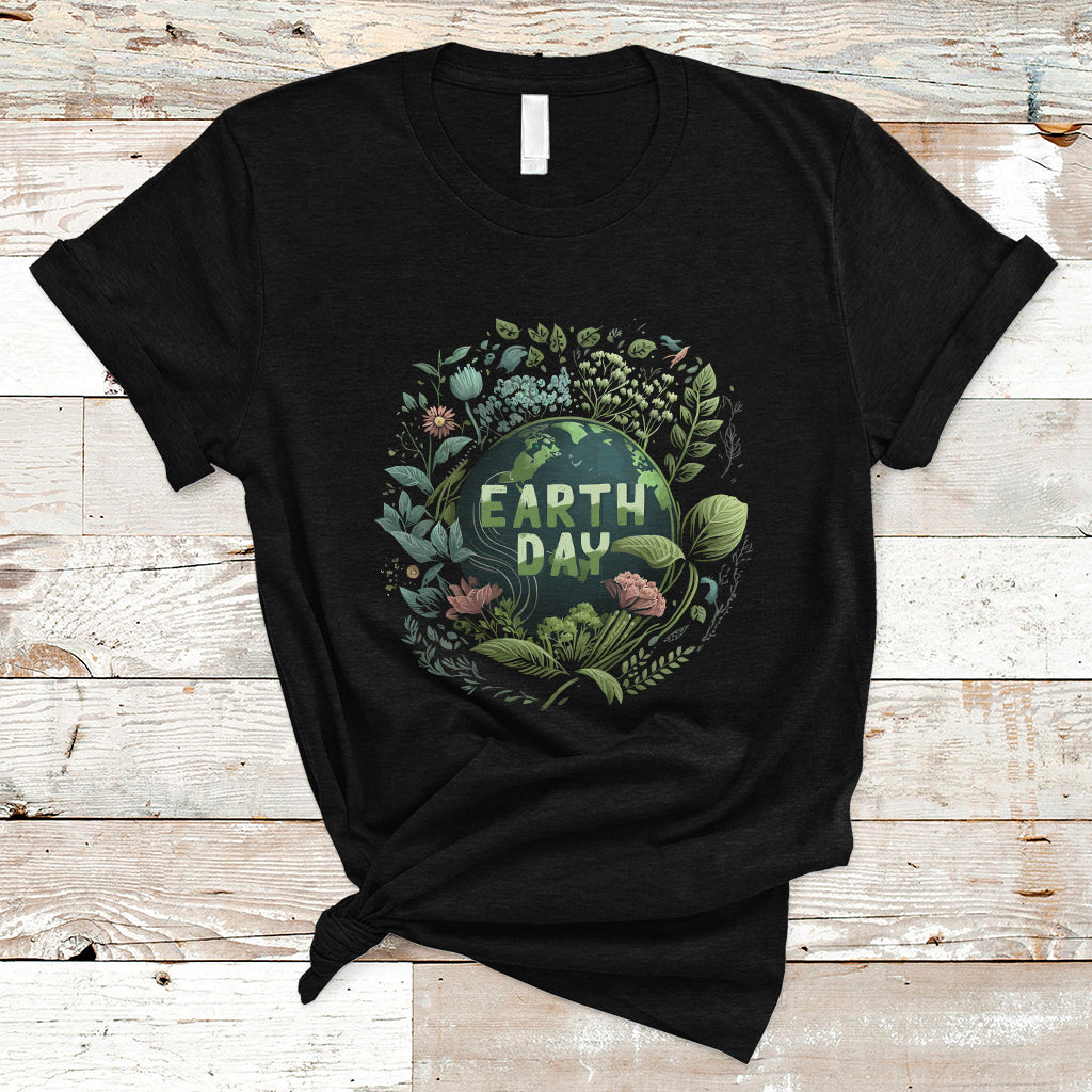 Earth Day T Shirt Go Planet Go Green Raise Environmental Crisis Awareness - Wonder Print Shop