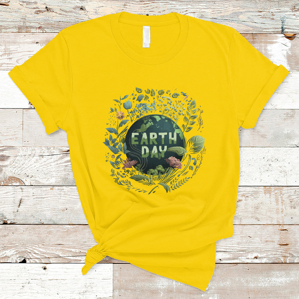 Earth Day T Shirt Go Planet Go Green Raise Environmental Crisis Awareness - Wonder Print Shop