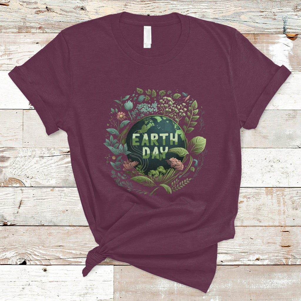 Earth Day T Shirt Go Planet Go Green Raise Environmental Crisis Awareness - Wonder Print Shop