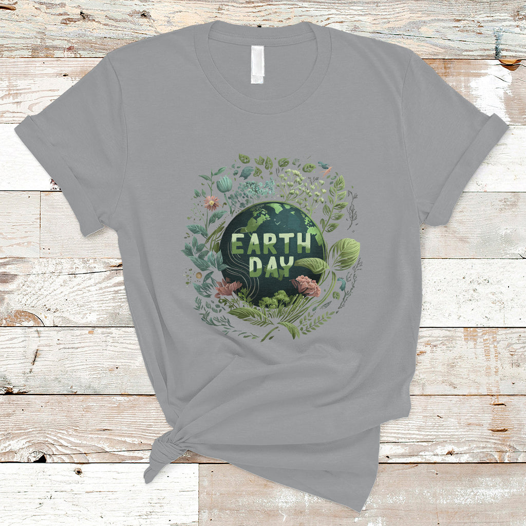 Earth Day T Shirt Go Planet Go Green Raise Environmental Crisis Awareness - Wonder Print Shop