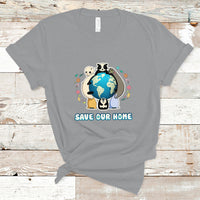 Earth Day T Shirt Wildlife Save Our Home Animals Raise Environmental Awareness - Wonder Print Shop