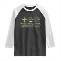 Scout Law Values Raglan Shirt American Camo Flag Retro Vintage