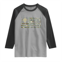 Scout Law Values Raglan Shirt American Camo Flag Retro Vintage